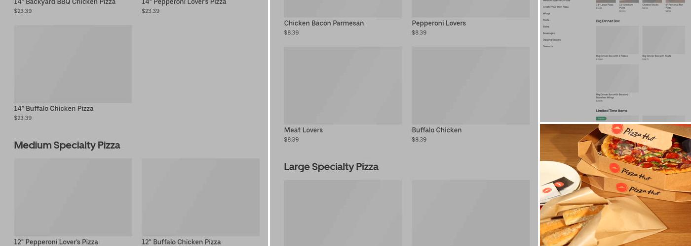 Pizza Hut Menu