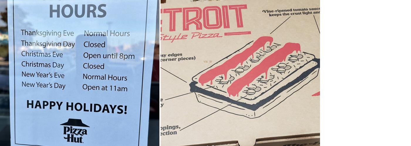 Pizza Hut Menu