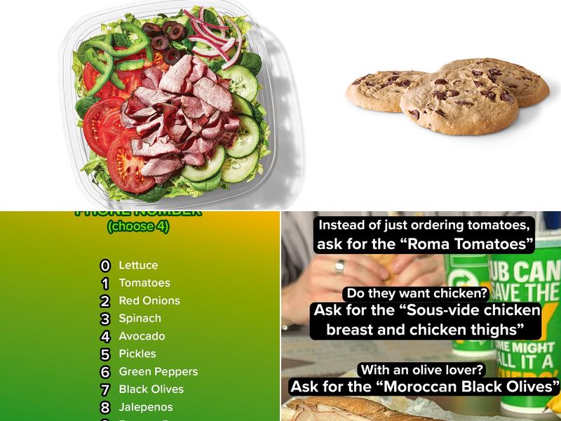 Subway Menu