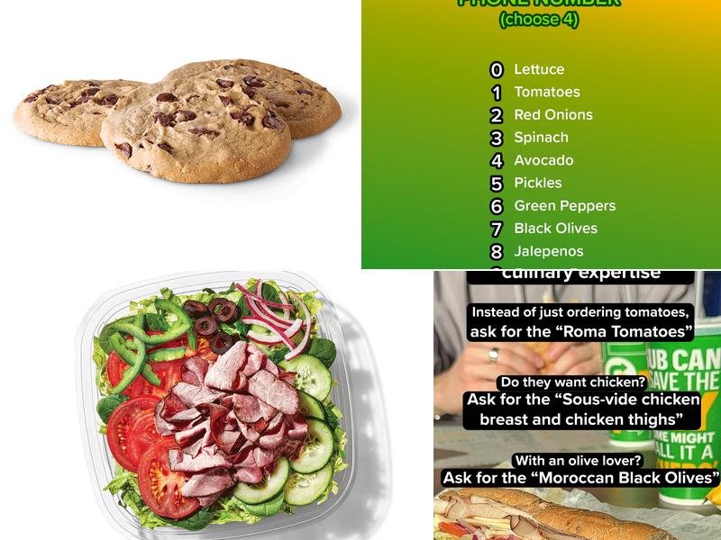 Subway Menu