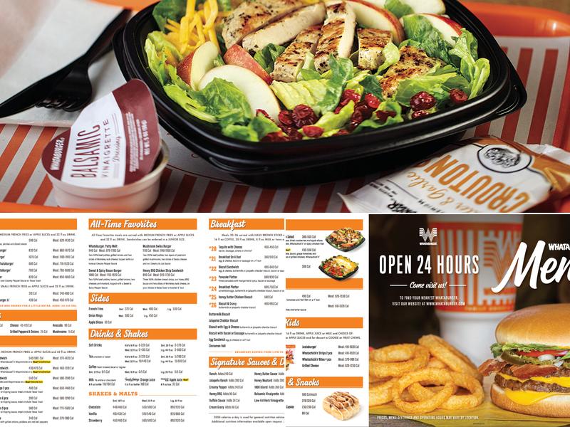 Whataburger Menu