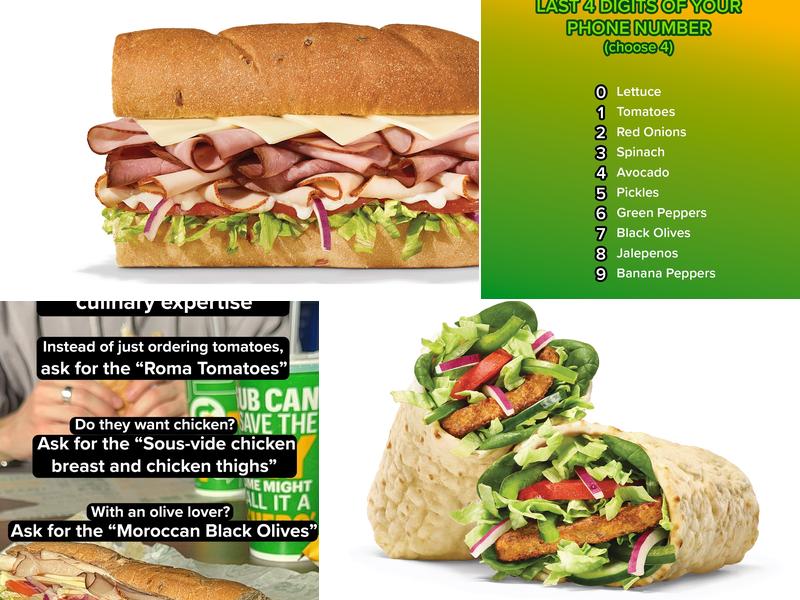 Subway Menu