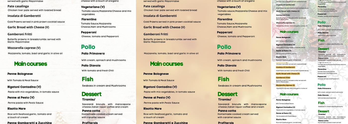 Marlow Pizza Menu