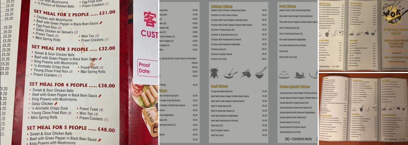Golden Wok Menu
