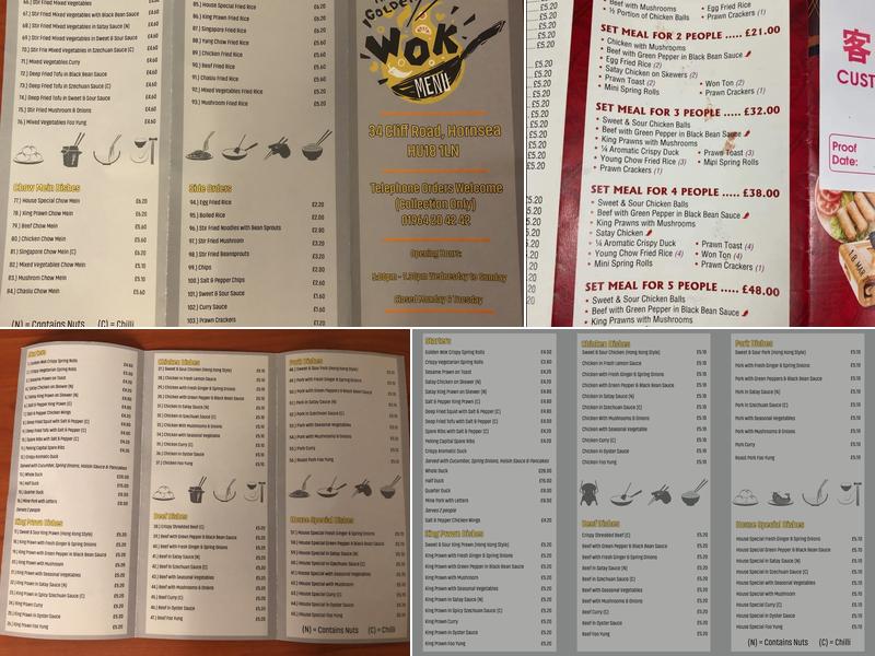 Golden Wok Menu