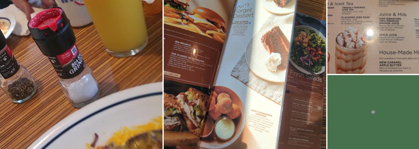 IHOP Menu
