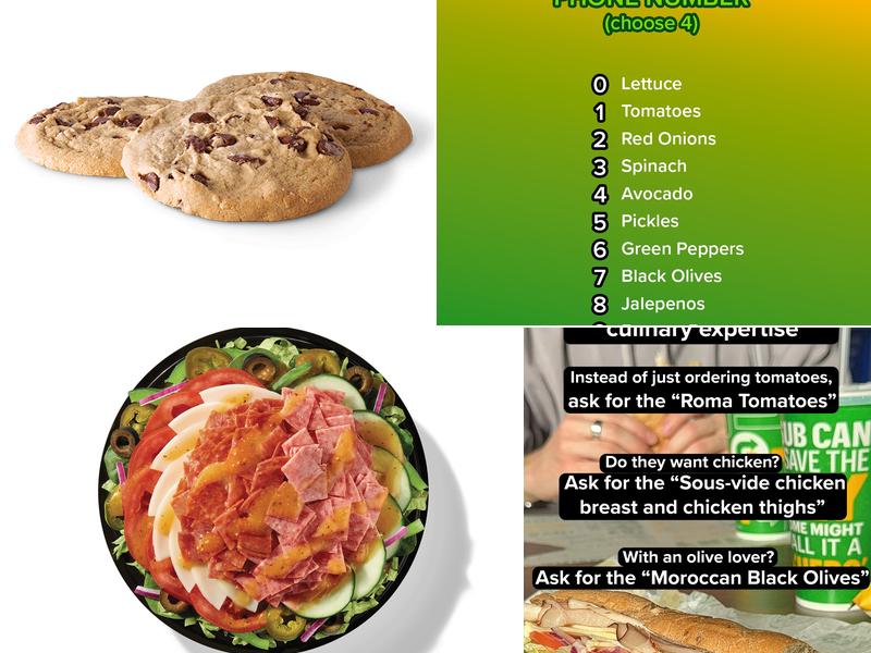 Subway Menu