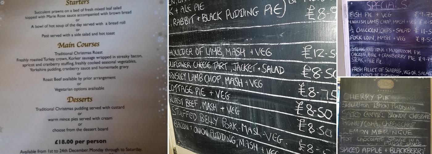 Warren Inn Menu