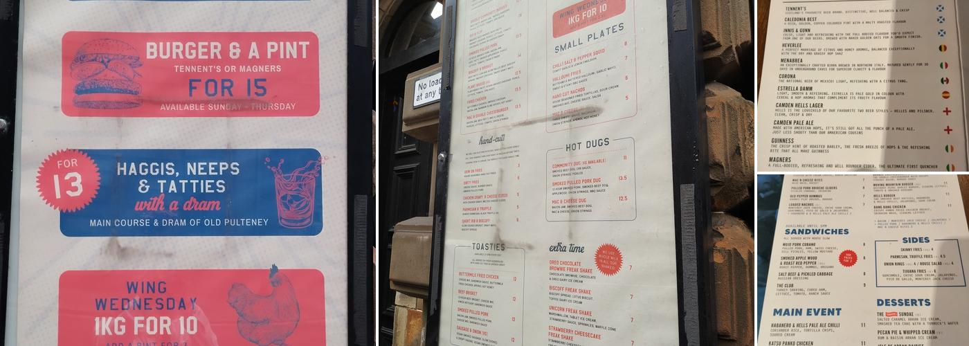 Committee Room No.9 Menu