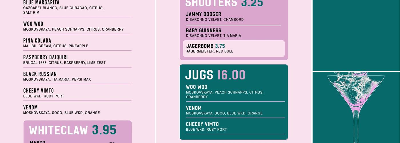 Speakeasy Menu