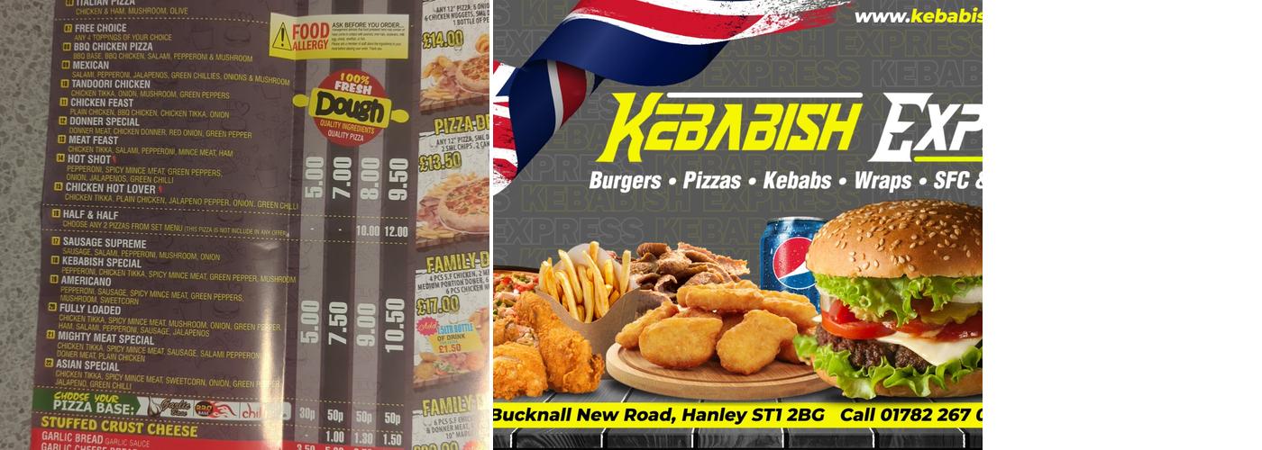 Kebabish Express Hanley Menu