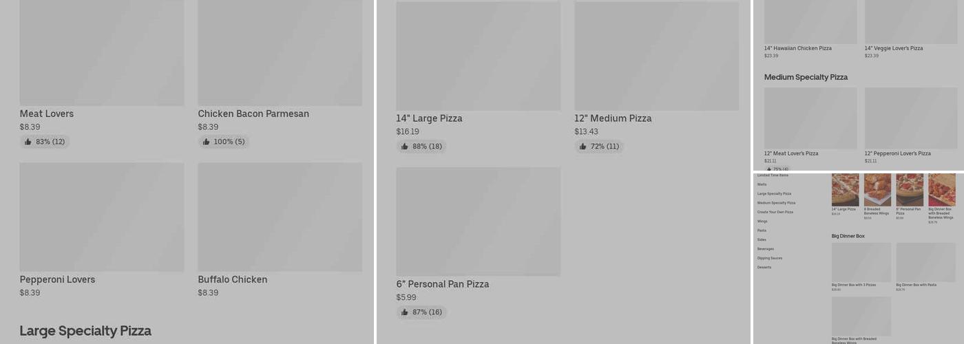 Pizza Hut Menu