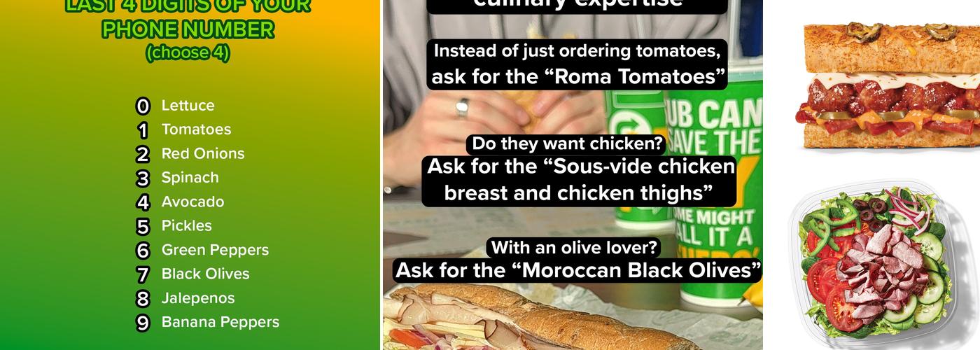 Subway Menu