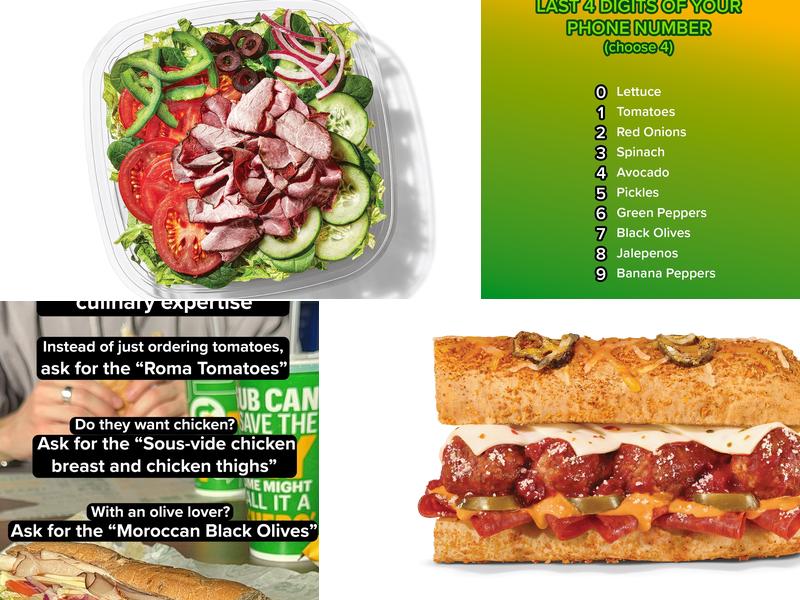 Subway Menu