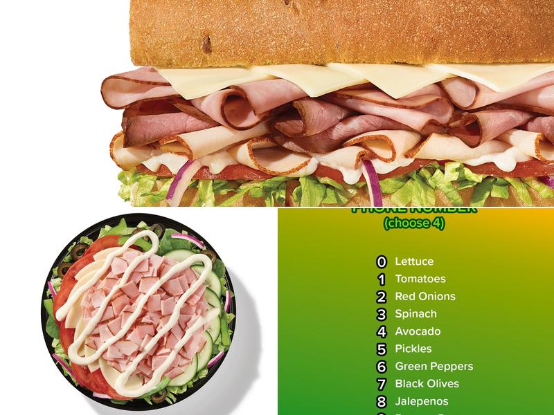 Subway Menu