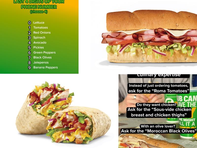 Subway Menu
