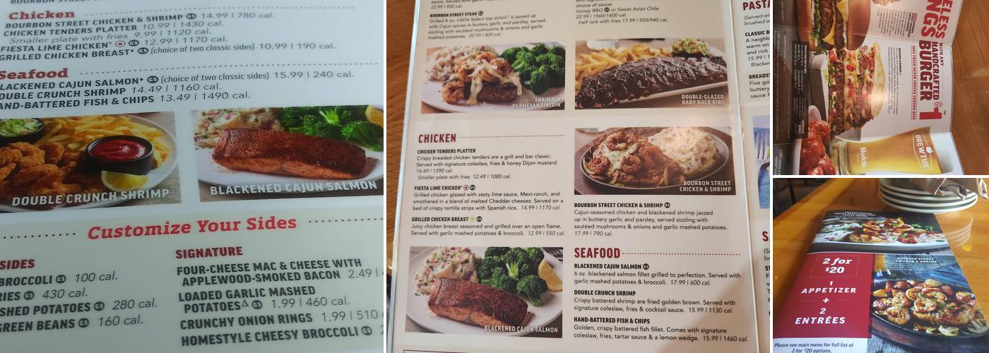 Applebee's Grill + Bar Menu