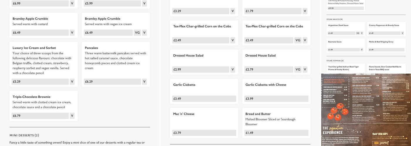 Rushbrooke Arms Sicklesmere Menu