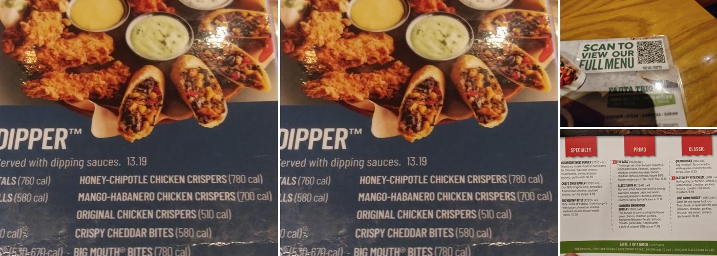 Chili's Grill & Bar Menu