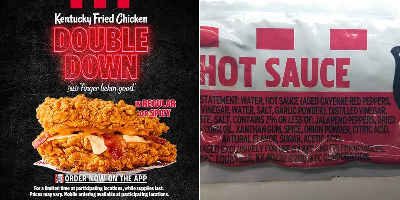 KFC Menu