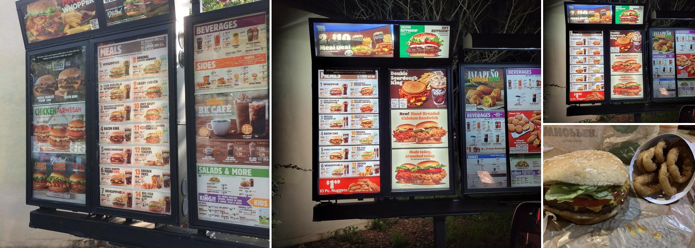 Burger King Menu