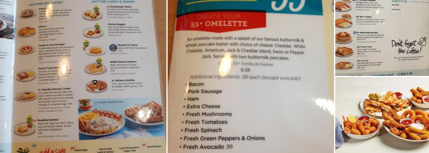 IHOP Menu