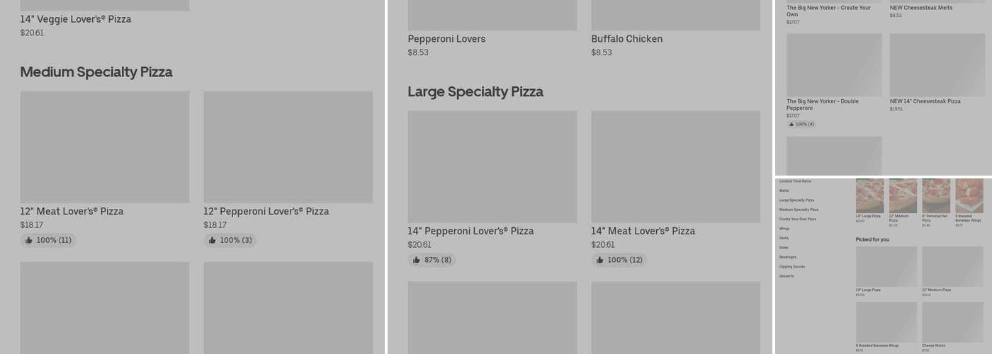 Pizza Hut Menu