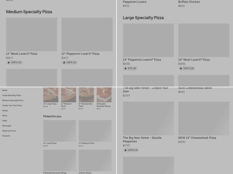 Pizza Hut Menu