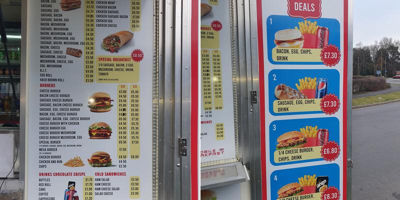 Mobile Breakfast Menu