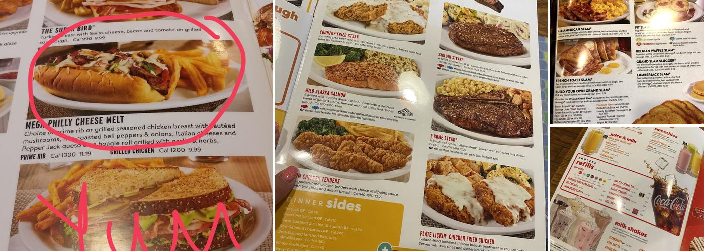 Denny's Menu