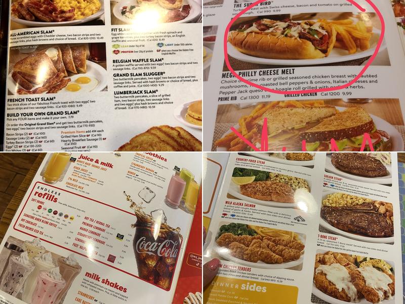Denny's Menu