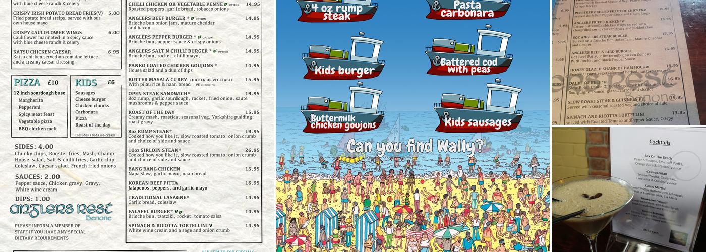 Anglers Rest Benone Menu