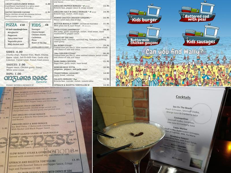 Anglers Rest Benone Menu