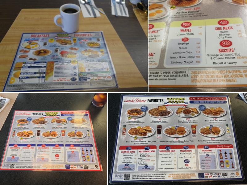 Waffle House Menu