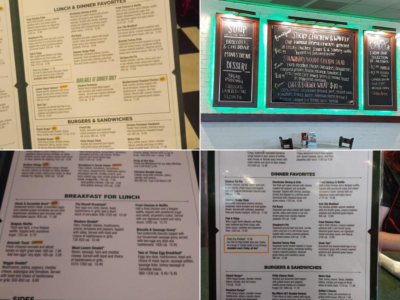 Metro Diner Menu
