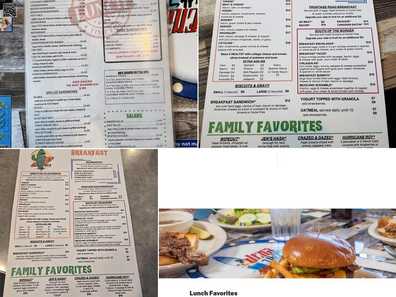 Jen's 7th Ave. Cafe Menu