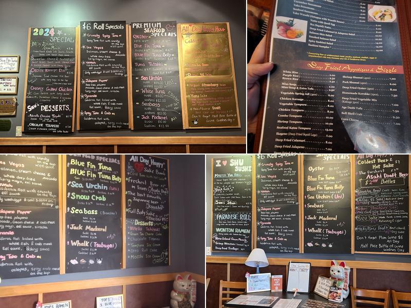 Shu Sushi Ramen & Grill Menu