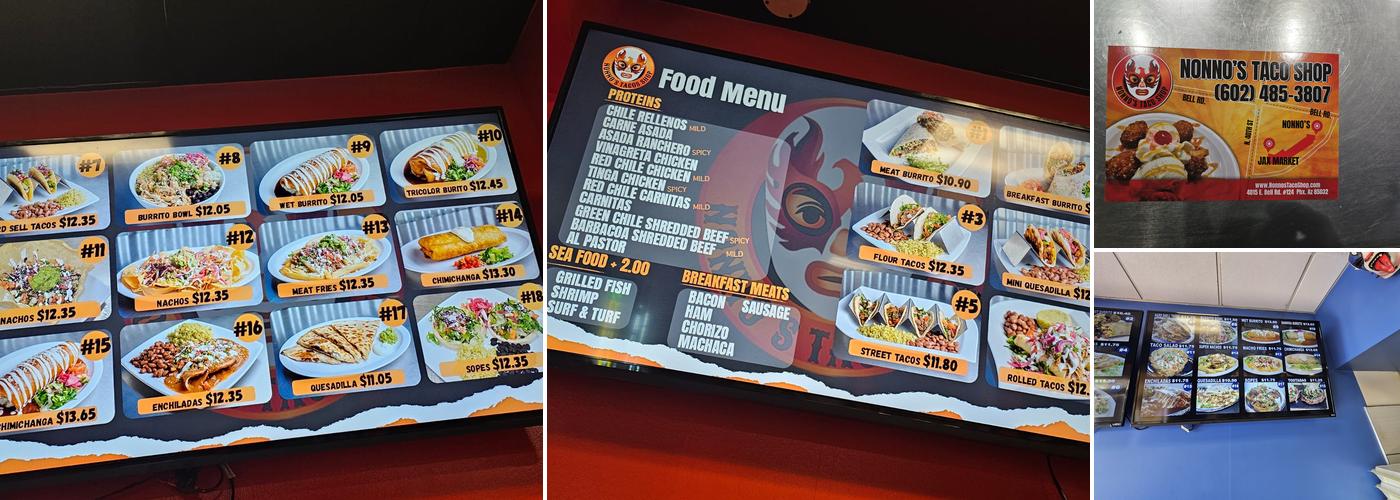 Maskadores Taco Shop Menu