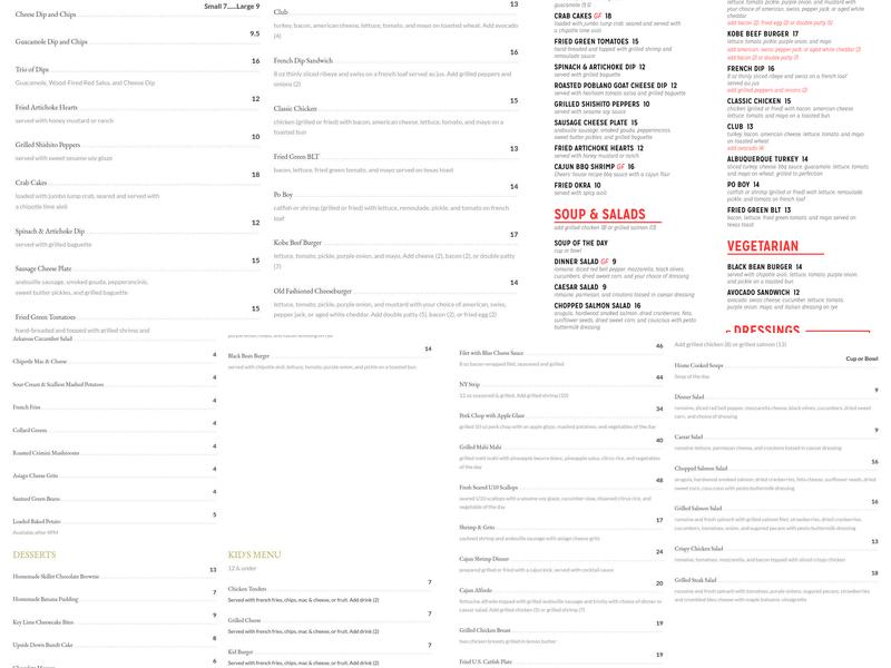 Cheers at the OPO Menu