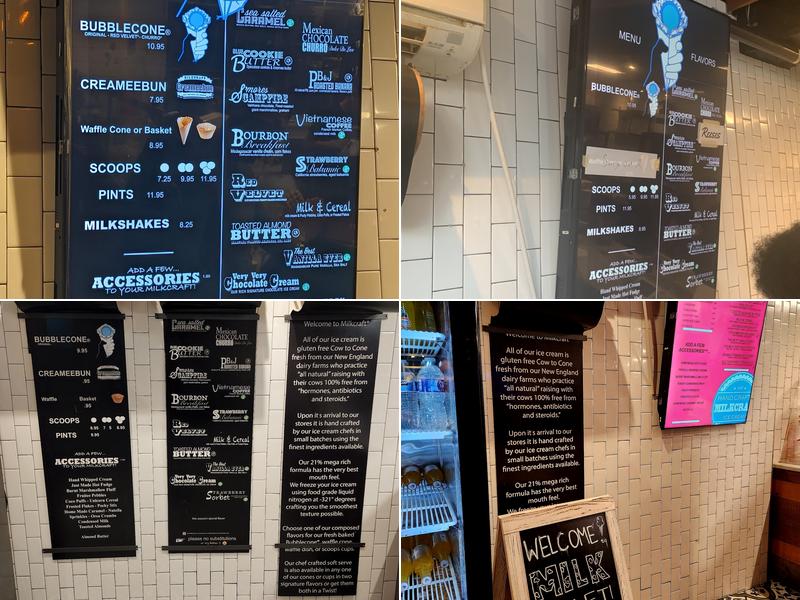 Milkcraft New Haven Menu