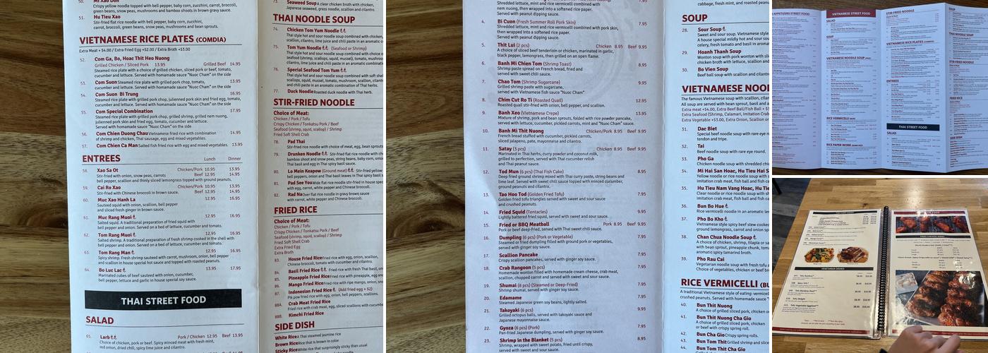 Pho Zabb Menu