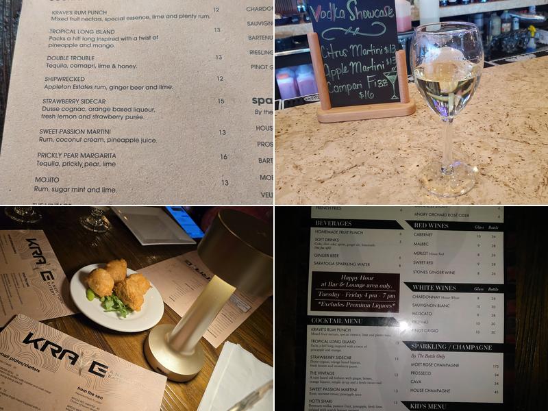 KRAVE A New York Eatery Menu