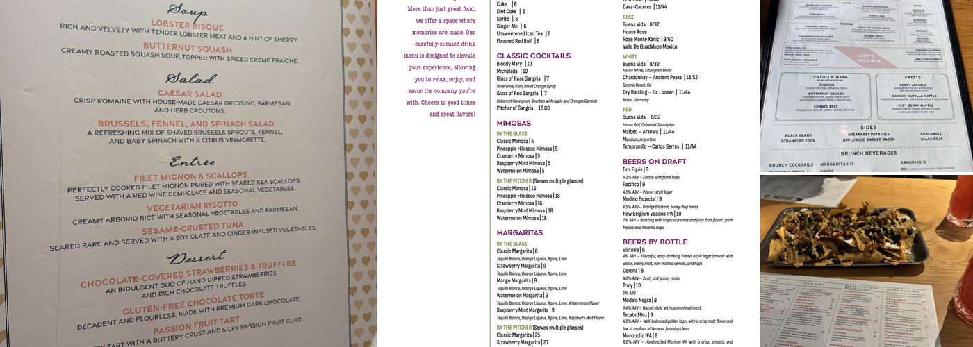 Buena Vida Gastrolounge Menu