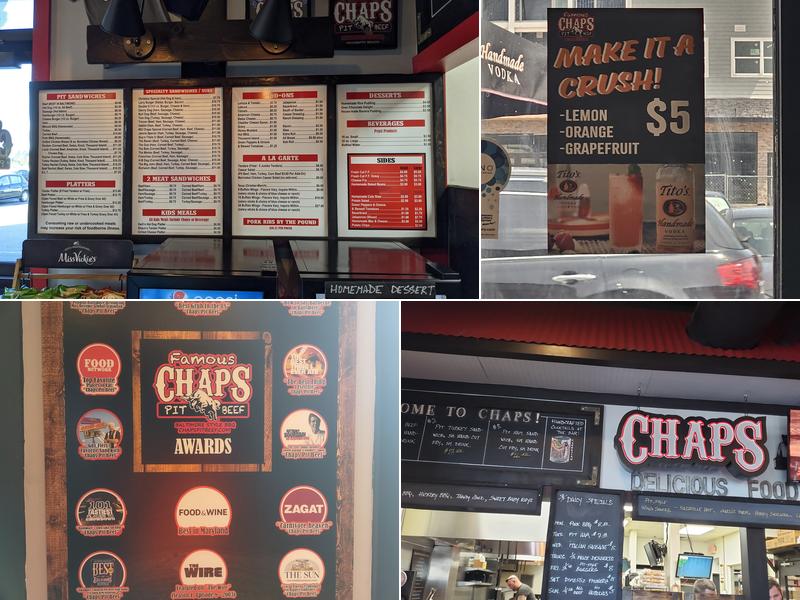 Chaps Pit Beef Rehoboth Menu