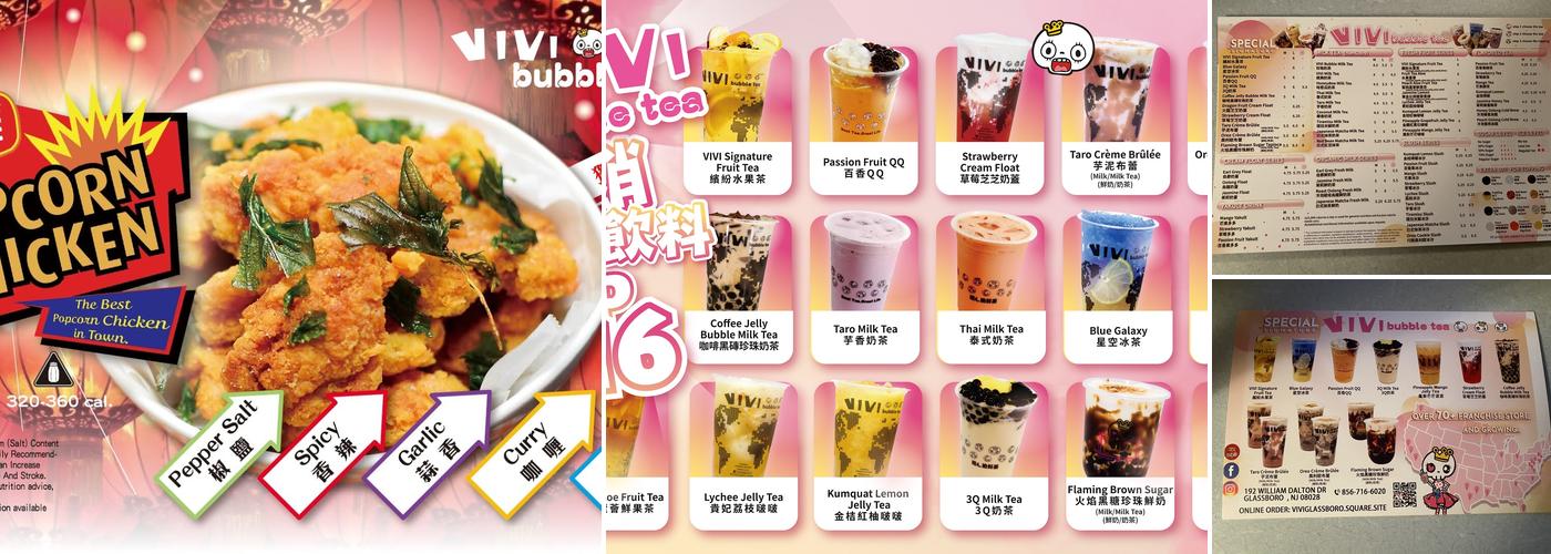 VIVI BUBBLE TEA Menu