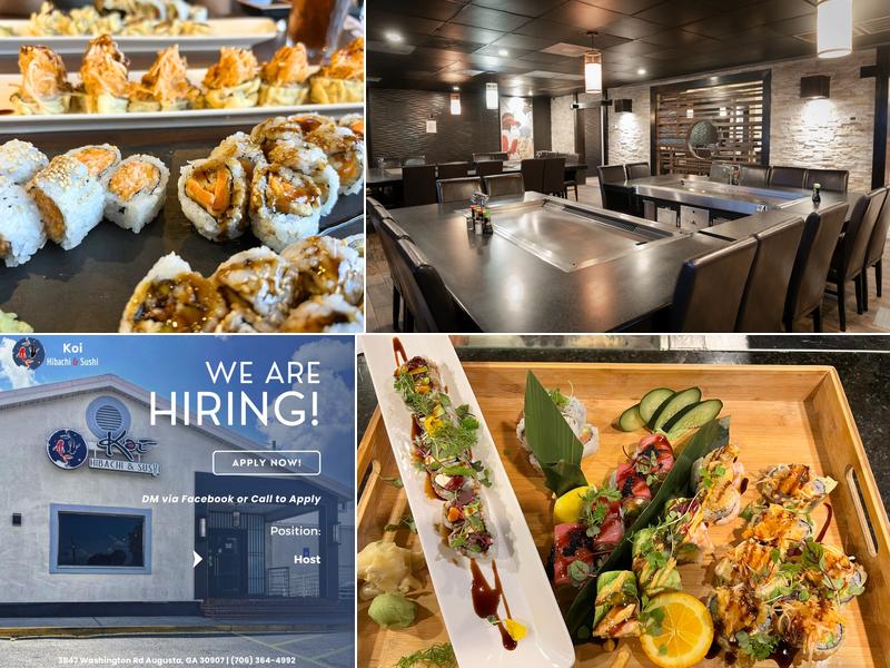 Koi Japanese Hibachi & Sushi 3847 Washington Rd #1, Augusta