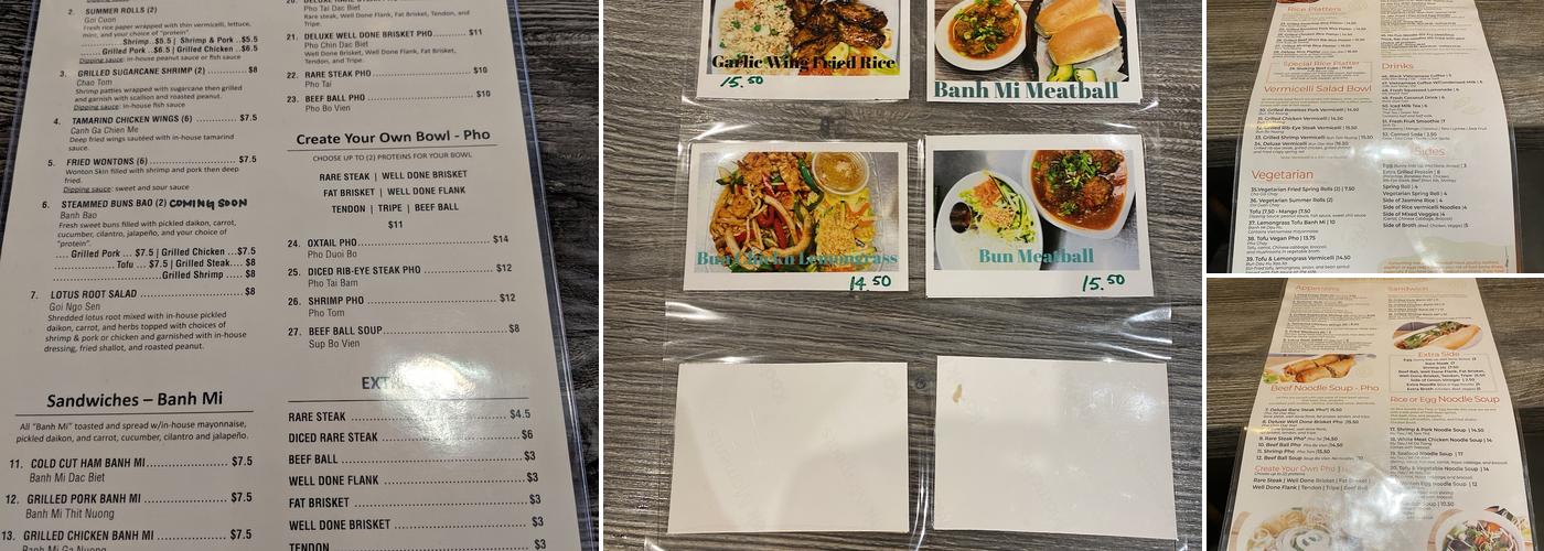 Pholosophy Menu