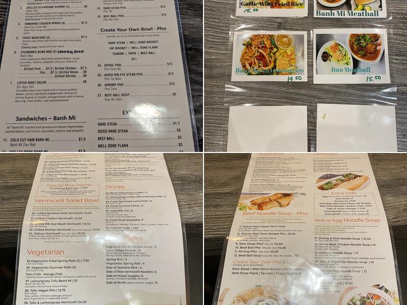 Pholosophy Menu