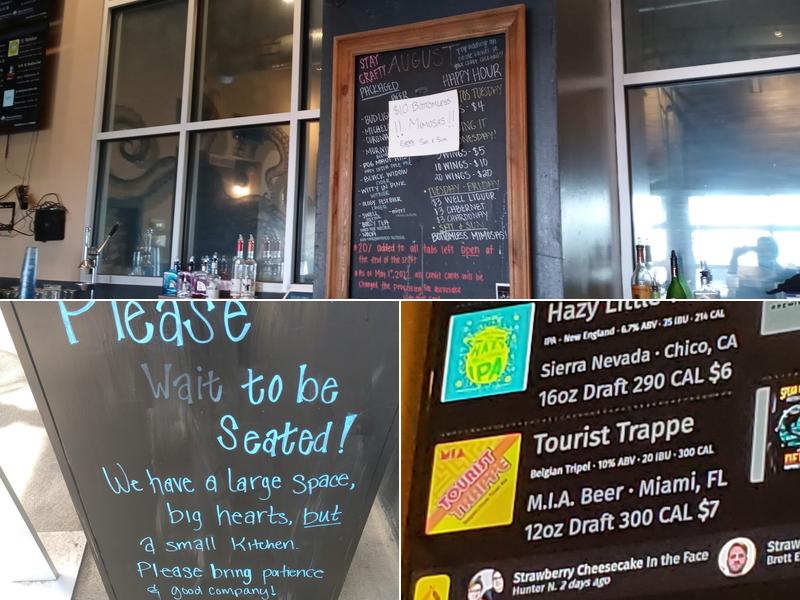 Railroad Square Craft House Menu