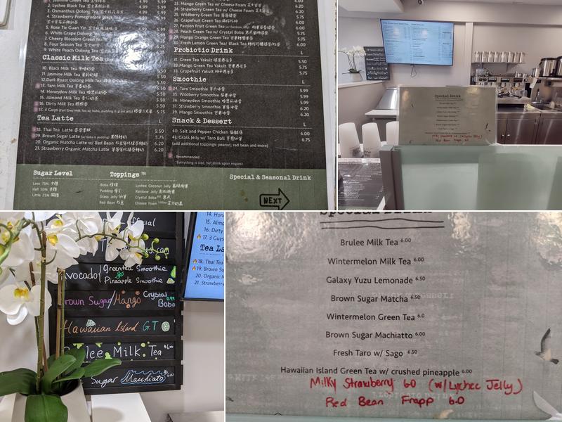 Tea plus Menu